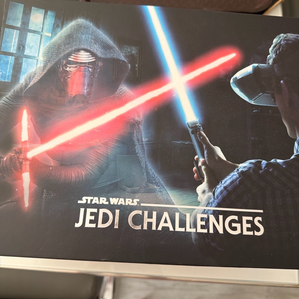 Star Wars Jedi Challenges with Vibrant Red and Blue Lightsabers